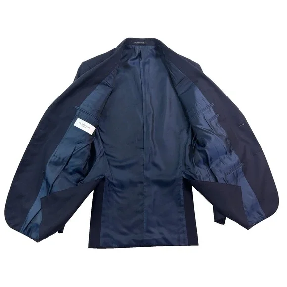 Richard James Savile Row 38R Navy Blue Hopsack Blazer Jacket Sport Suit Coat